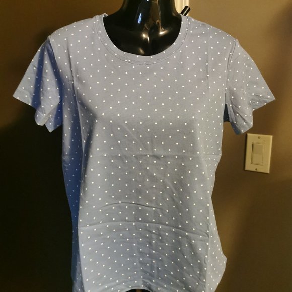 Ecothreads Women's Organic Cotton T-Shirt (Blue) - Picture 3 of 6